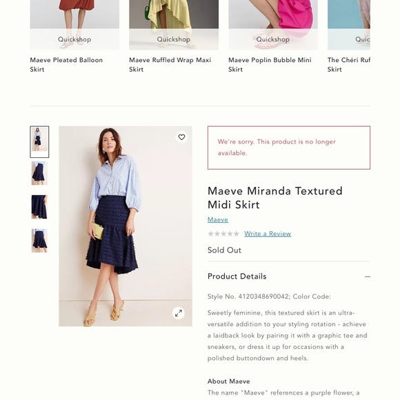 Maeve by Anthropologie skirt - Picture 8 of 9